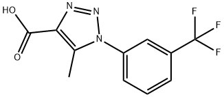 5-甲基-1-[3-(三氟甲基)苯基]-1H-1,2,3-三唑-4-甲酸,499771-21-0,结构式