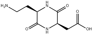 2-Piperazineacetic acid, 5-(2-aminoethyl)-3,6-dioxo-, (2R,5R)- (9CI),499775-02-9,结构式