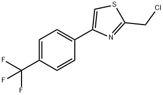 2-(Chloromethyl)-4-(4-(trifluoromethyl)phenyl)-1,3-thiazole 化学構造式