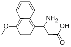 3-AMINO-3-(4-METHOXY-NAPHTHALEN-1-YL)-PROPIONIC ACID 化学構造式