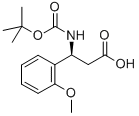 BOC-(S)-3-AMINO-3-(2-METHOXY-PHENYL)-PROPIONIC ACID Structure