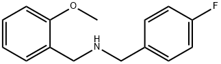 N-(4-氟苄基)-2-甲氧基苄基胺, 499997-38-5, 结构式
