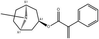 (4S)-1,2,3,4-テトラヒドロ-1-フェニルナフタレン-1,4-ジカルボン酸ビス(8-メチル-8-アザビシクロ[3.2.1]オクタン-3-イル) 化学構造式