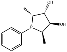 3,4-Phospholanediol, 2,5-dimethyl-1-phenyl-, (2R,3R,4R,5R)- (9CI) Struktur