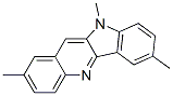 2,7,10-TRIMETHYL-10H-INDOLO[3,2-B]QUINOLINE 结构式