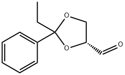 1,3-Dioxolane-4-carboxaldehyde,2-ethyl-2-phenyl-,(4R)-(9CI) Structure