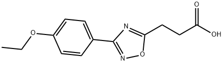 3-[3-(4-ETHOXYPHENYL)-1,2,4-OXADIAZOL-5-YL]PROPANOIC ACID Structure