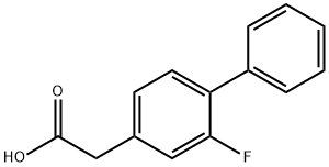 (2-FLUORO-4-BIPHENYL)ACETIC ACID Struktur