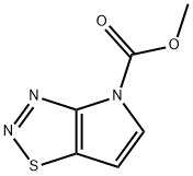 4H-Pyrrolo[2,3-d]-1,2,3-thiadiazole-4-carboxylic  acid,  methyl  ester,500136-13-0,结构式
