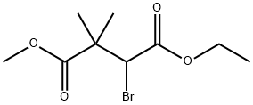 Butanedioic acid, 3-bromo-2,2-dimethyl-, 4-ethyl 1-methyl ester (9CI) 化学構造式