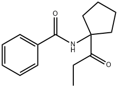 Benzamide, N-[1-(1-oxopropyl)cyclopentyl]- (9CI) Structure