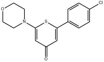 2-(4-CHLOROPHENYL)-6-MORPHOLIN-4-YL-THIOPYRAN-4-ONE Structure