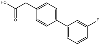 (3'-FLUORO-BIPHENYL-4-YL)-ACETIC ACID 化学構造式