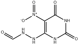 Hydrazinecarboxaldehyde, 2-(1,2,3,6-tetrahydro-5-nitro-2,6-dioxo-4-pyrimidinyl)- (9CI) Structure