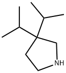 Pyrrolidine, 3,3-bis(1-methylethyl)- (9CI) Struktur