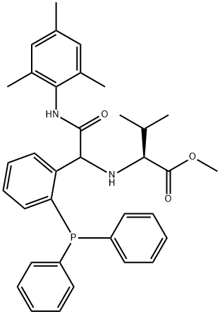 L-발린,N-[1-[2-(디페닐포스피노)페닐]-2-옥소-2-[(2,4,6-트리메틸페닐)아미노]에틸]-,메틸에스테르(9CI)
