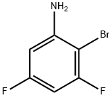 2-Bromo-3,5-difluorobenzenamine Structure