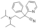 α-[2-(双(1-甲基乙基)氨基)乙基]-α-苯基-2-吡啶乙腈,5005-46-9,结构式