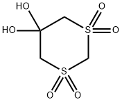 1,3-Dithiane-5,5-diol, 1,1,3,3-tetraoxide (9CI) Structure