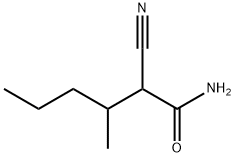 Hexanamide,  2-cyano-3-methyl- 化学構造式