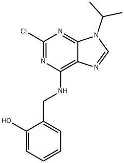 2-Chloro-6-(2-hydroxybenzylamino)-9-isopropylpurine Structure