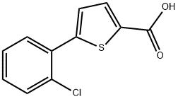 5-(2-chlorophenyl)thiophene-2-carboxylic acid Struktur
