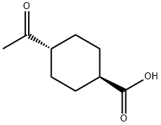 CYCLOHEXANECARBOXYLIC ACID, 4-ACETYL-, TRANS- (9CI), 500688-80-2, 结构式