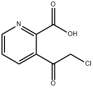 2-Pyridinecarboxylic acid, 3-(chloroacetyl)- (9CI) Structure