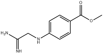 Benzoic acid, 4-[(2-amino-2-iminoethyl)amino]-, methyl ester (9CI) Struktur