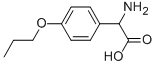 アミノ(4-プロポキシフェニル)酢酸 化学構造式
