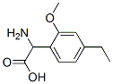 Benzeneacetic acid, alpha-amino-4-ethyl-2-methoxy- (9CI) Struktur
