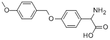 DL-4-[(4-METHOXYPHENYL)METHOXY]-PHENYLGLYCINE Struktur