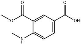 1,3-Benzenedicarboxylicacid,4-(methylamino)-,3-methylester(9CI) Struktur