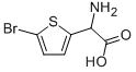 DL-(5-Bromo-thiophen-2-yl)glycine 化学構造式