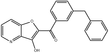 Methanone,  (3-hydroxyfuro[3,2-b]pyridin-2-yl)[3-(phenylmethyl)phenyl]- 结构式