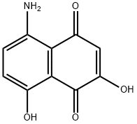 1,4-Naphthalenedione, 5-amino-2,8-dihydroxy- (9CI) Struktur