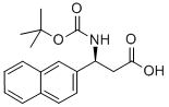 (S)-BOC-3-(2-NAPHTHYL)-BETA-ALA-OH 化学構造式