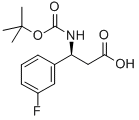 500770-72-9 (S)-3-((TERT-ブチルトキシカルボニル)アミノ)-3-(3-フルオロフェニル)プロパン酸