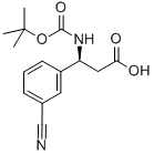 BOC-3-氰基-D-Β-苯丙氨酸 结构式
