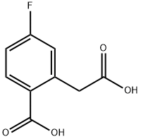 2-(CARBOXYMETHYL)-4-FLUOROBENZOIC ACID Structure