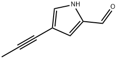 1H-Pyrrole-2-carboxaldehyde, 4-(1-propynyl)- (9CI) 结构式