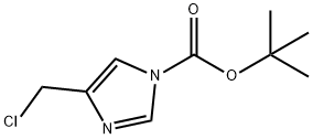 TERT-BUTYL 4-(CHLOROMETHYL)-1H-IMIDAZOLE-1-CARBOXYLATE 结构式