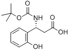 BOC-(R)-3-AMINO-3-(2-HYDROXY-PHENYL)-PROPIONIC ACID Struktur