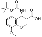 (BETAR)-BETA-[[叔丁氧羰基]氨基]-2,3-二甲氧基苯丙酸 结构式