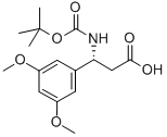 (BETAR)-BETA-[[叔丁氧羰基]氨基]-3,5-二甲氧基苯丙酸, 500788-94-3, 结构式