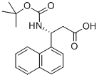 BOC-(R)-3-氨基-3-(萘基)-丙酸, 500789-00-4, 结构式