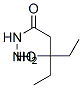 Pentanoic  acid,  3-ethyl-3-hydroxy-,  hydrazide 化学構造式