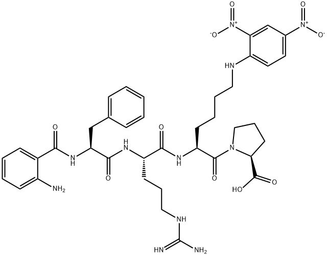 ABZ-PHE-ARG-LYS(DNP)-PRO-OH Structure