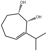 3-Cycloheptene-1,2-diol,3-(1-methylethyl)-,(1S,2R)-(9CI),500799-74-6,结构式