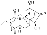 21-エチル-4-メチル-16-メチレン-7α,20-シクロベアトカン-1α,12α,15β-トリオール 化学構造式